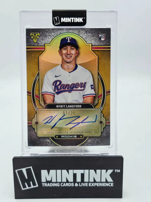 2024 Topps Triple Threads Baseball Wyatt Langford RC Rookie Auto 1/25 