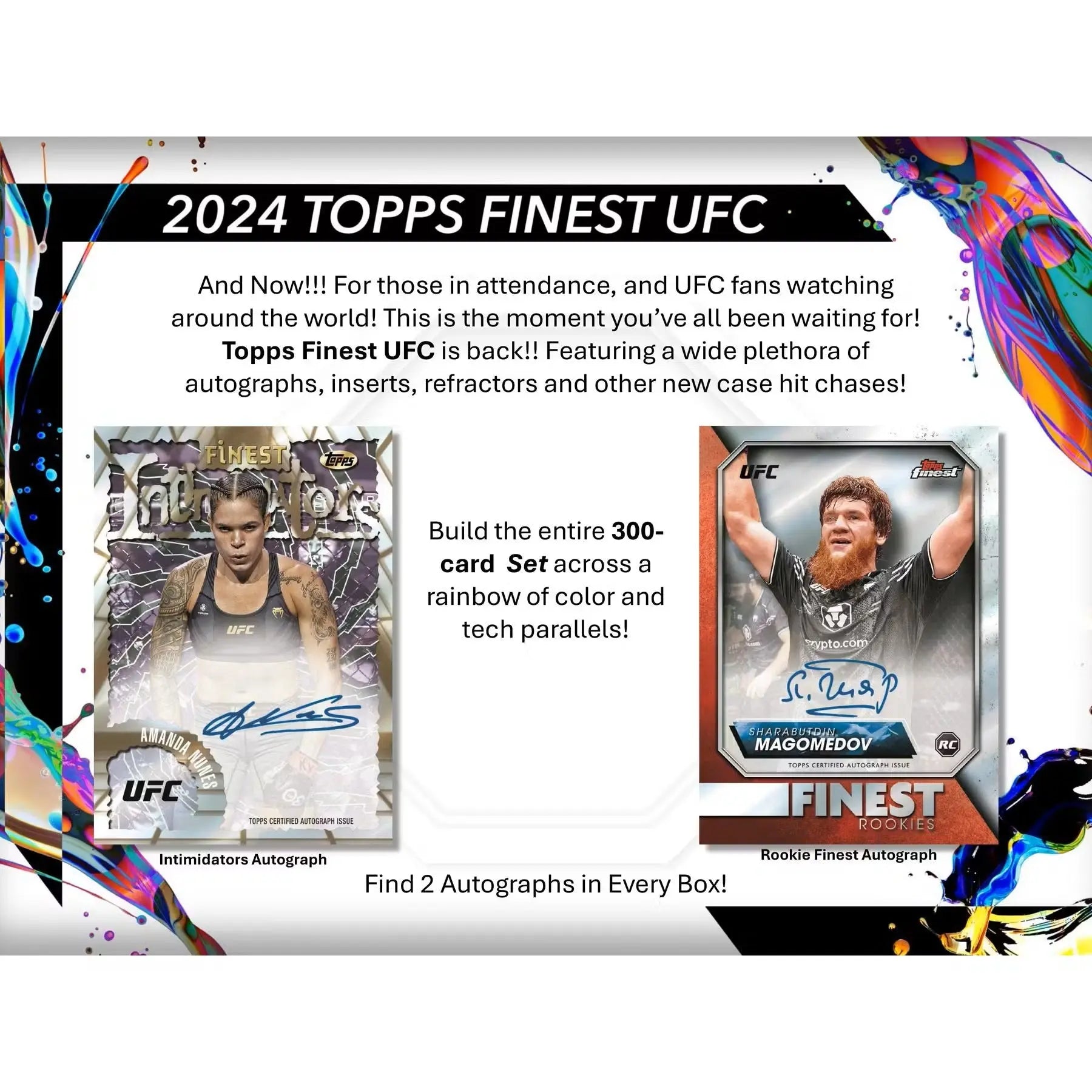 2024 Topps UFC Finest Hobby Box (Pre Order) 