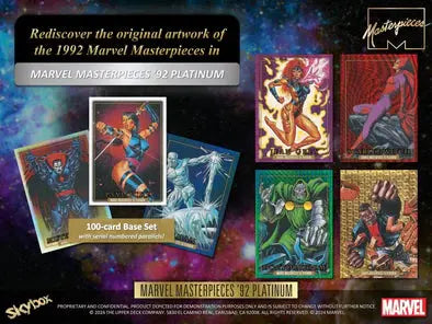 2024 Upper Deck Marvel Masterpieces '92 Platinum Blaster Box 