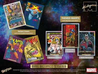 2024 Upper Deck Marvel Masterpieces '92 Platinum Blaster Box 