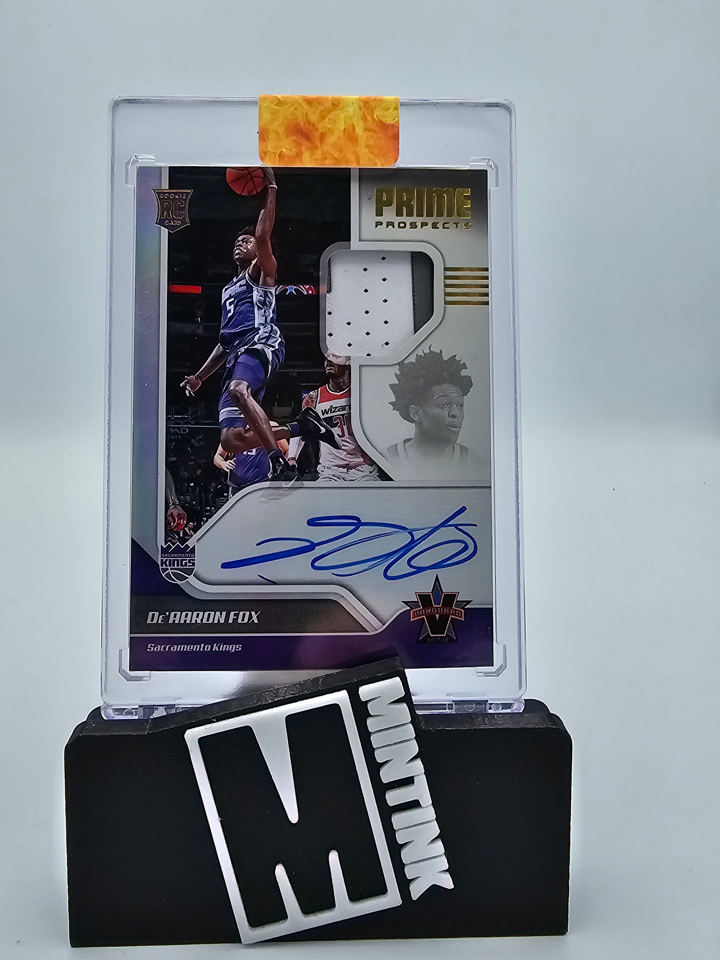 2017-18 Panini Vanguard Basketball De'Aaron Fox RC Prime Prospects Auto 03/99 #140 