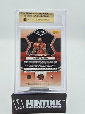 2021-22 Panini Mosaic Basketball BGS 9.5 Scottie Barnes RC White Sparkle DEB 