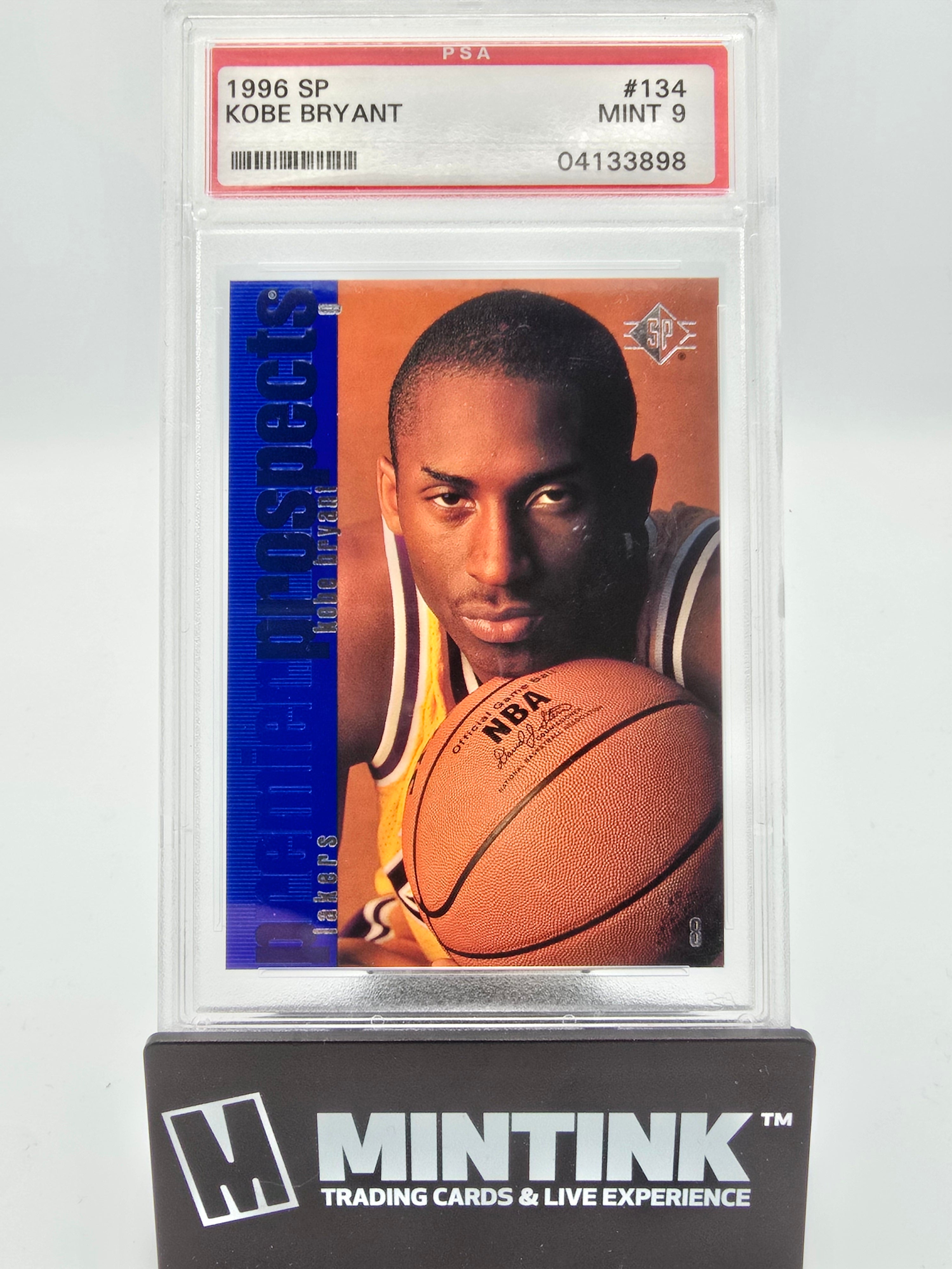 1996 Sp Basketball Kobe Bryant Premier Prospects #134 Psa 9 1