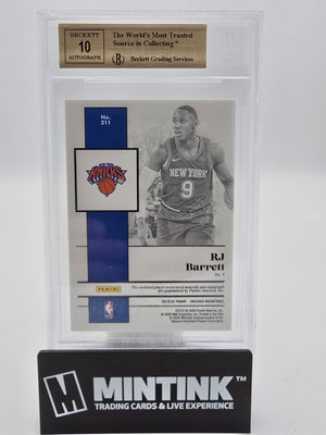 2019-20 Panini Encased RJ Barrett Rookie Jersey Auto BGS 9.5 17/49 #211 