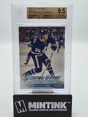 2016-17 UD Series 2 Hockey UD Canvas William Nylander Young Guns BGS 9.5 