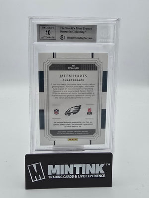 2020 Panini National Treasures Prodigy RPA Jalen Hurts BGS 9 79/99 #PPA-JAH 