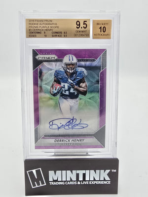 2016 Panini Prizm Rookie Auto Prizms Purple Scope Derrick Henry BGS 9.5 60/99 