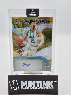 2020-21 Panini Spectra Basketball LaMelo Ball RC Gold Aspiring Auto 3/4 #ASP-LBL 