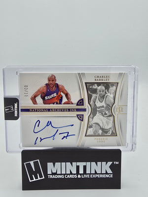 2022-23 National Treasures Basketball Charles Barkley National Archives Ink 03/10 