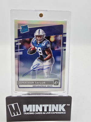 2020 Donruss Optic Football Jonathan Taylor Rated Rookie Auto 02/99 #167 