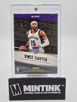 2017-18 Panini Hoops Basketball Vince Carter Hot Signatures #HS-VC 