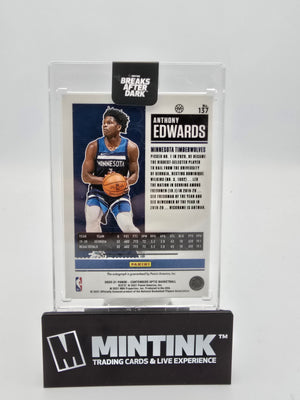 2020-21 Panini Contenders Optic Anthony Edwards Rookie Ticket Auto #137 