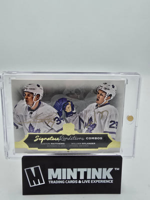 2016-17 UD The Cup Hockey A. Matthews/W. Nylander Signature Rendition Combos #SPR-MN 