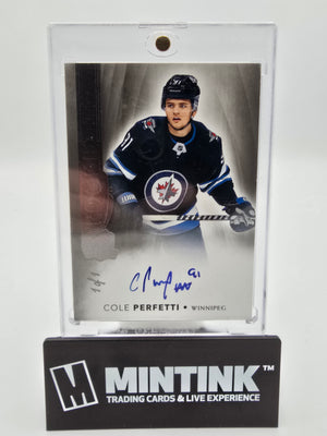 2021-22 UD The Cup Hockey Cole Perfetti Rookie Auto 1/1 #183 