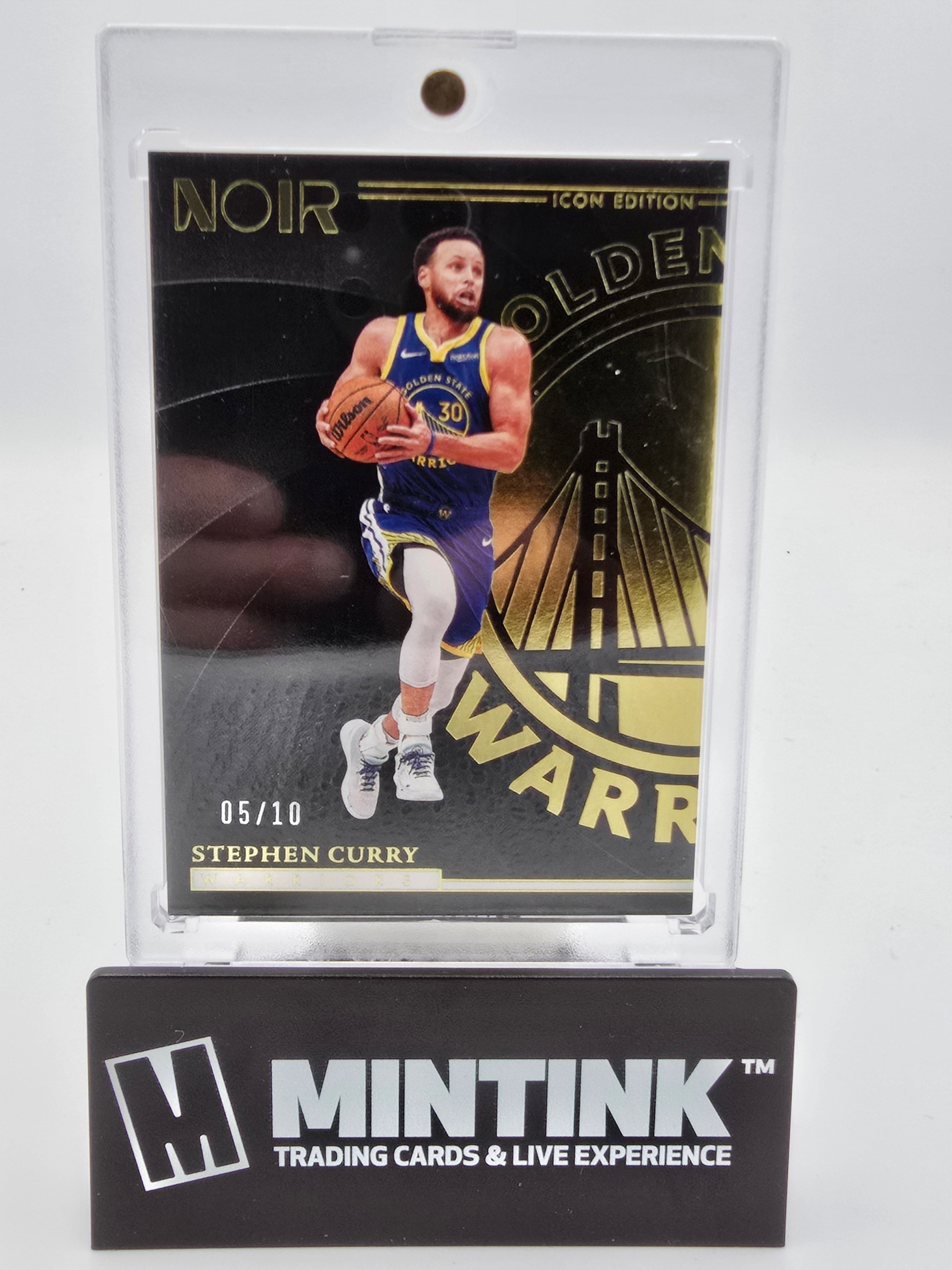 2023-24 Panini Noir Basketball Stephen Curry Icon Edition Gold 05/10 #135 