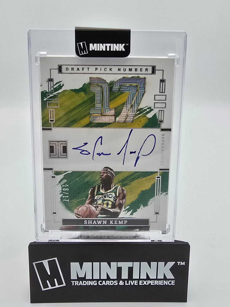 2023-24 Panini Impeccable Basketball Shawn Kemp Draft Pick Number Auto 16/17 