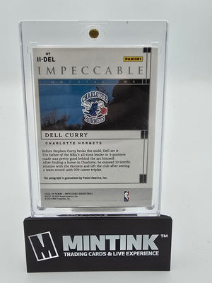 2023-24 Impeccable Basketball Dell Curry Impeccable Ink 1/1 #II-DEL 