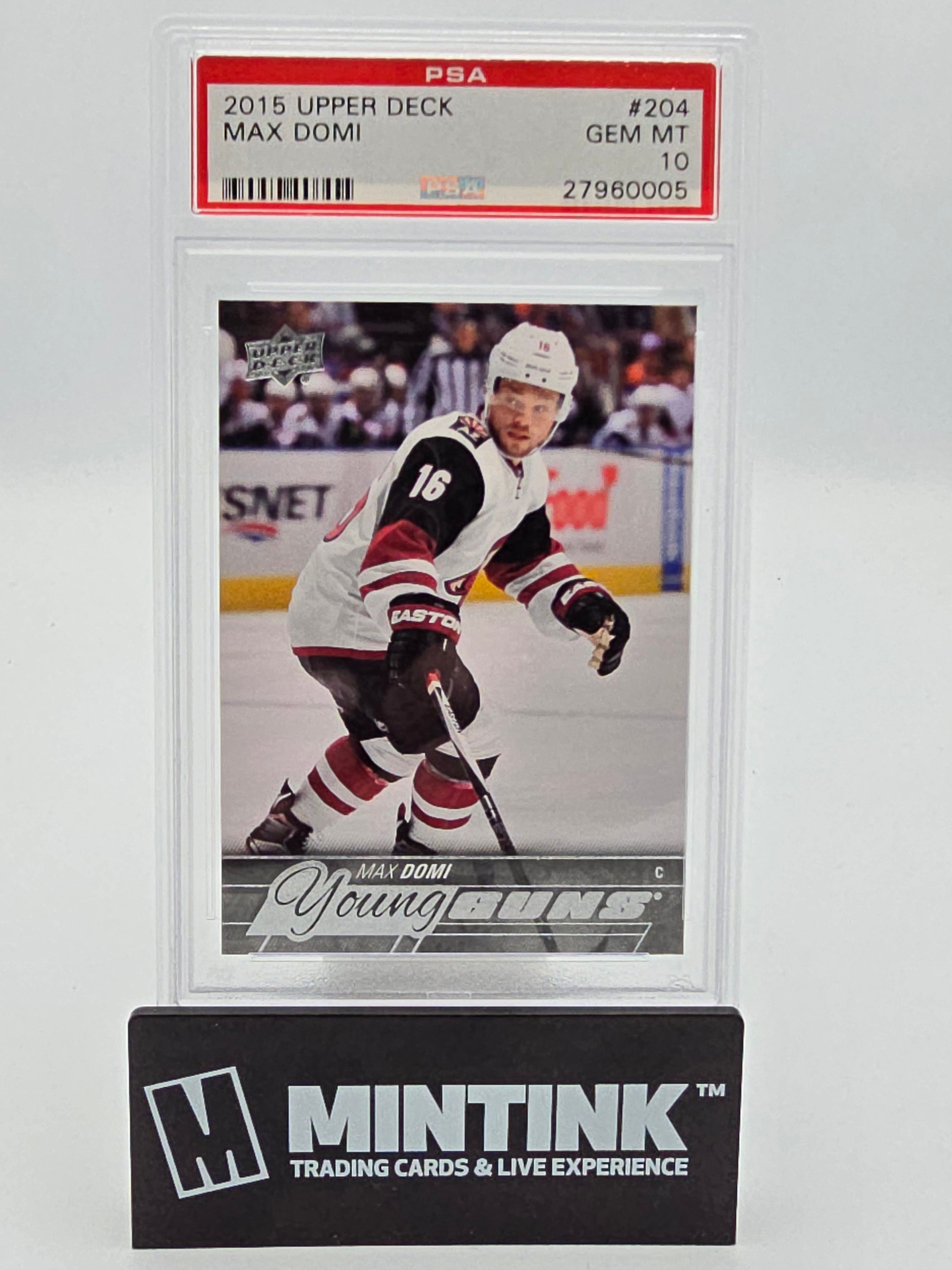 2015-16 Upper Deck Series One Hockey Max Domi Young Guns PSA 10 #204 