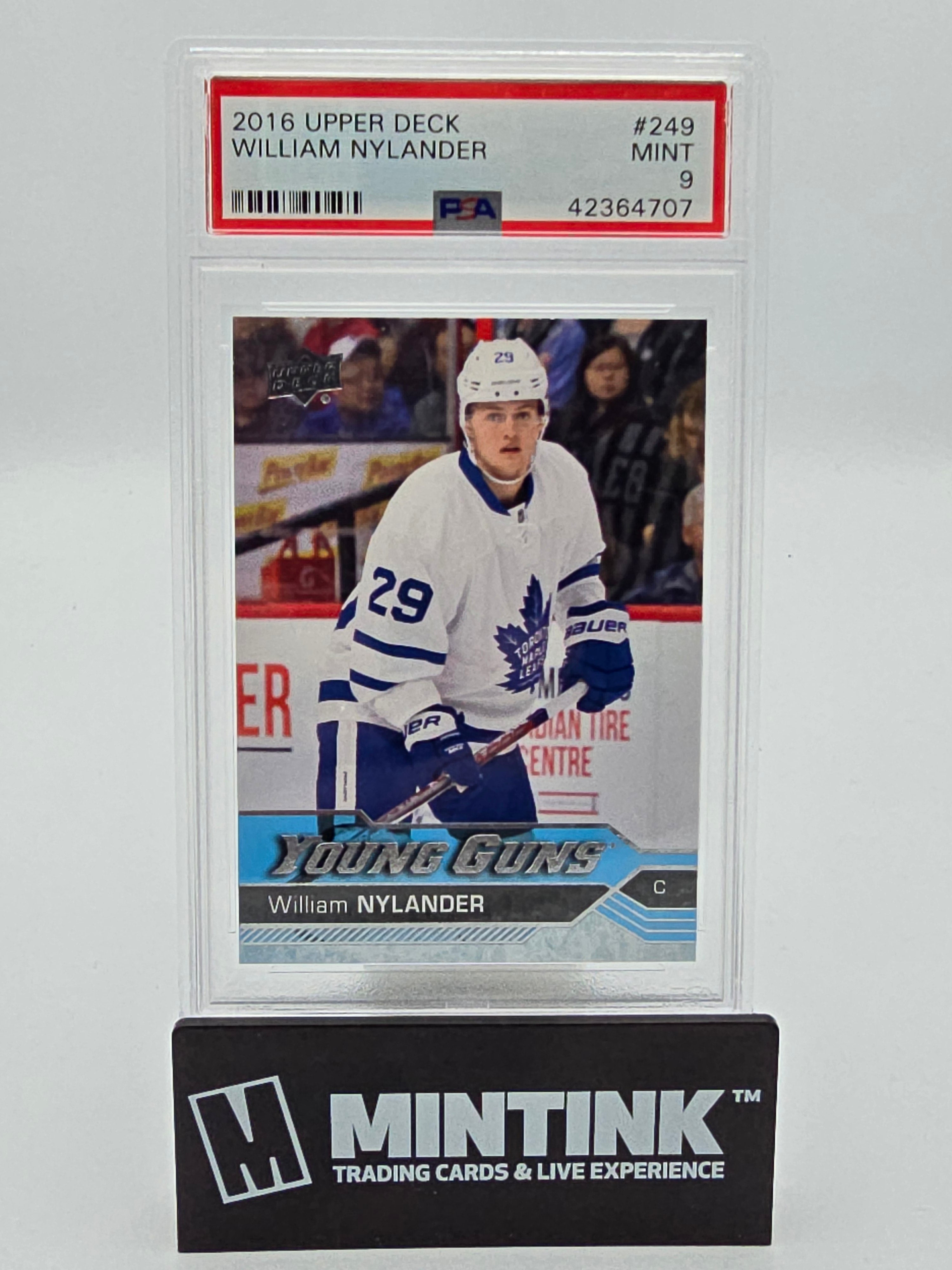 2016-17 Upper Deck Series One Hockey William Nylander Young Guns PSA 9 