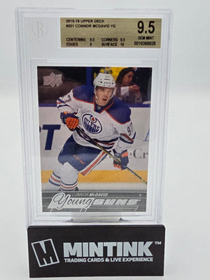 2015-16 Upper Deck Series One Hockey Connor McDavid Young Guns BGS 9.5 