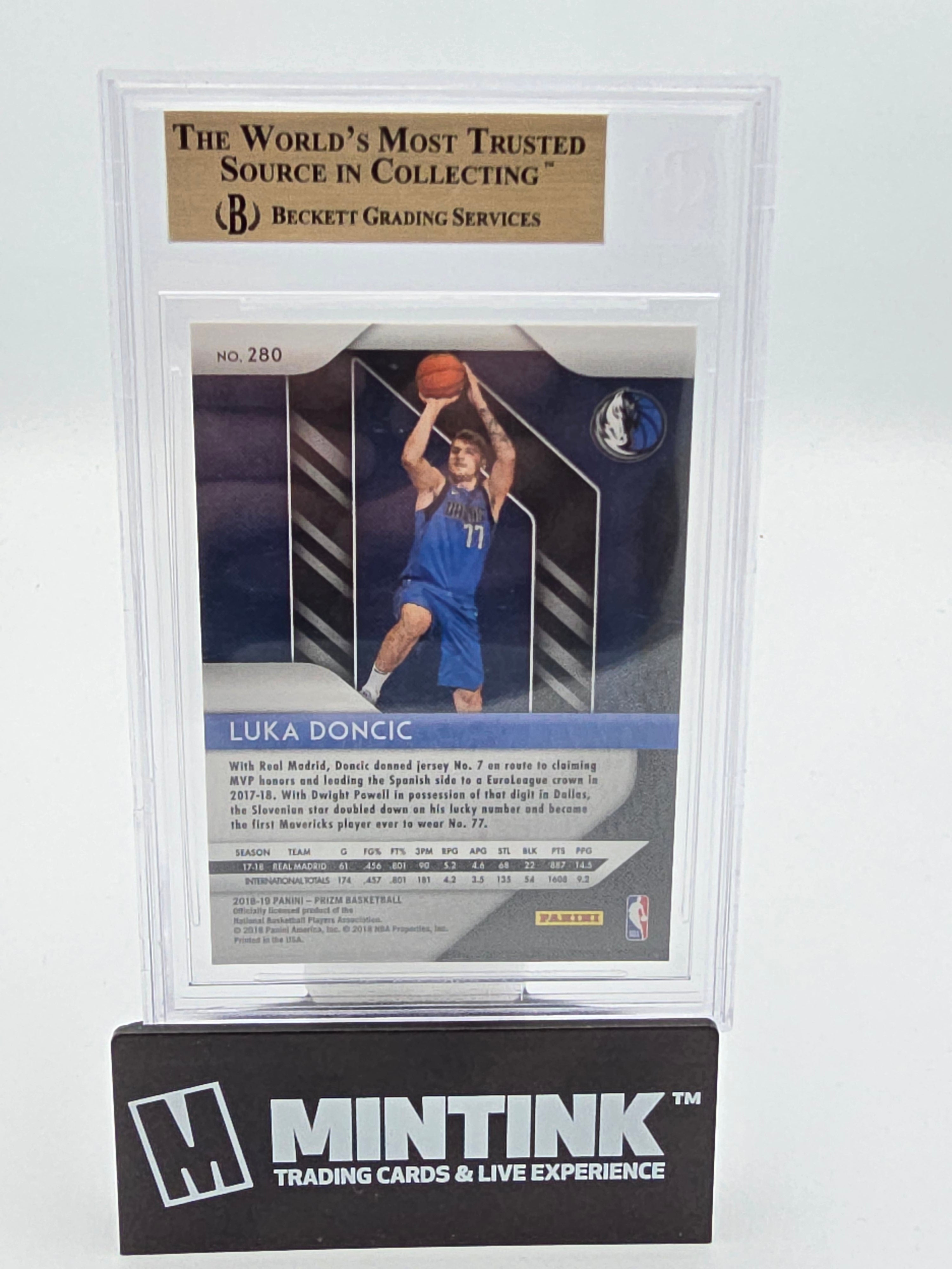 2018-19 Panini Prizm  Basketball Luka Doncic RC Prizm BGS 10 #280 