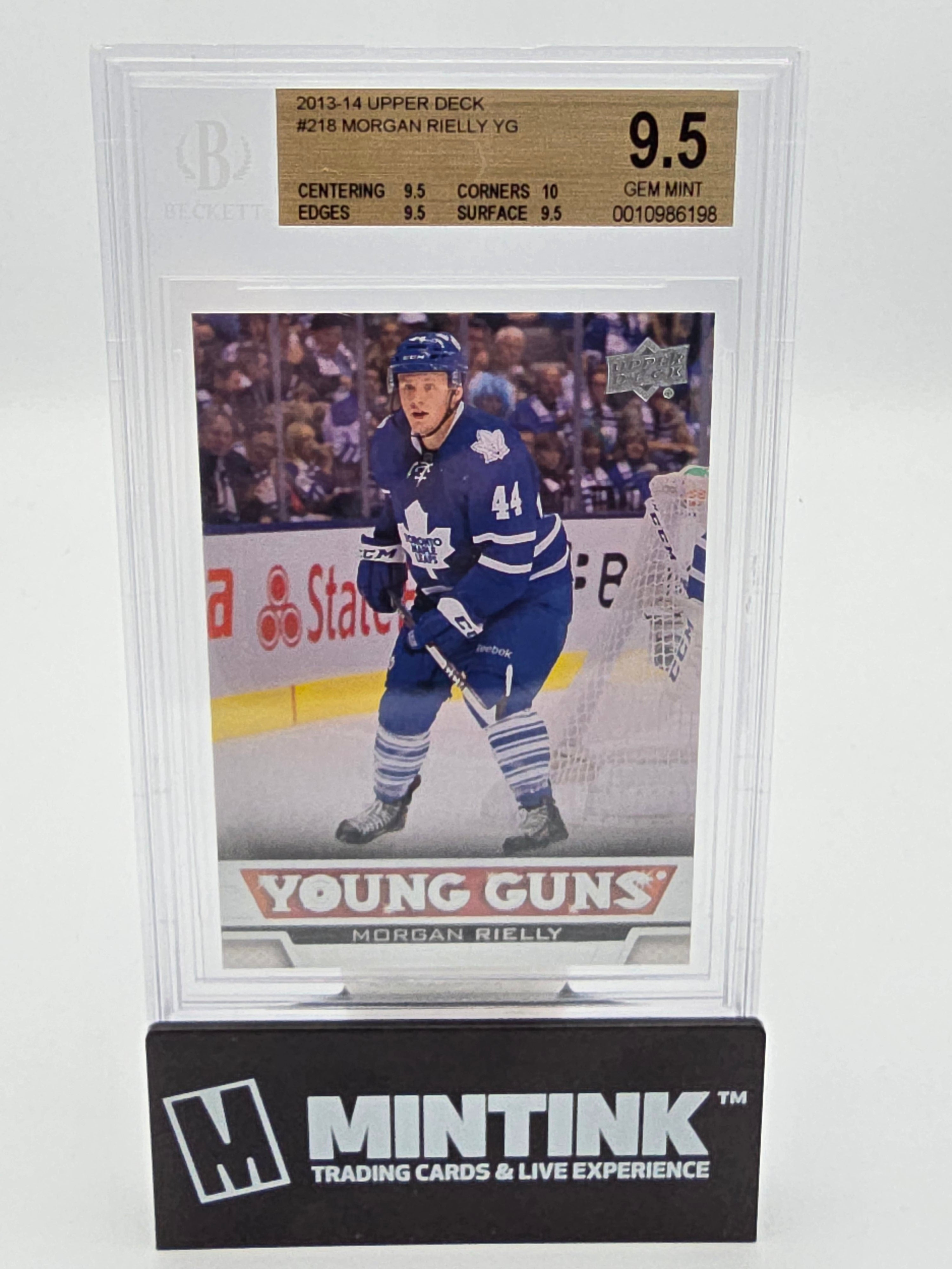 2013-14 Upper Deck Series One Hockey Morgan Rielly Young Guns BGS 9.5