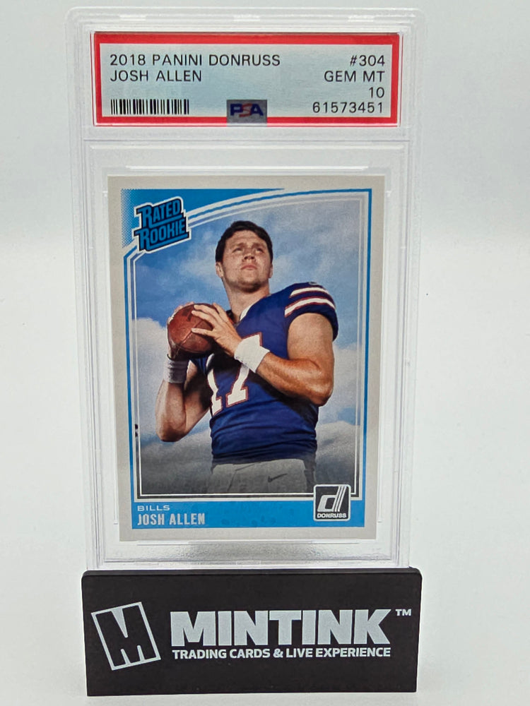 2018 Panini Donruss Josh Allen Rated Rookie PSA 10 #304 