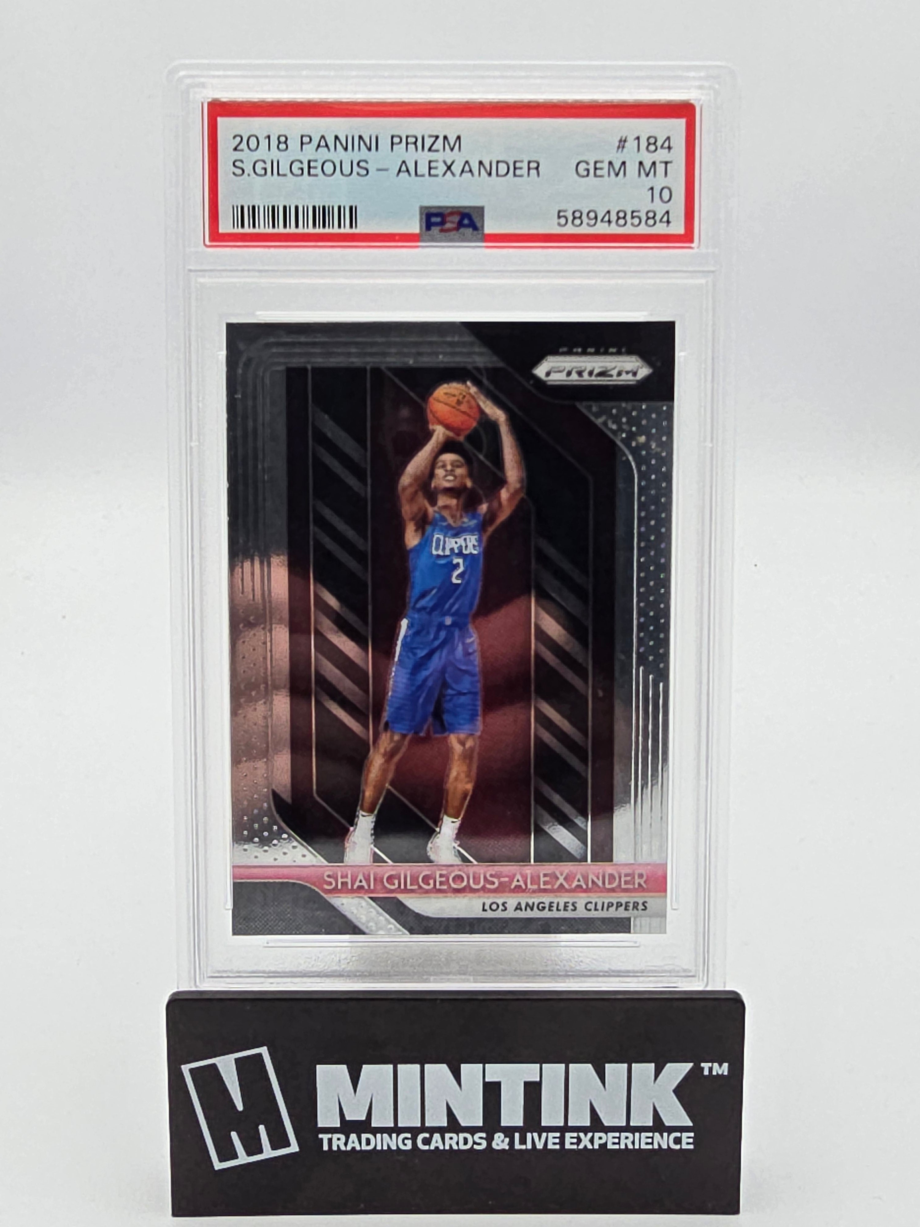 2018 Panini Prizm Basketball S. Gilgeous-Alexander RC PSA 10 #184 