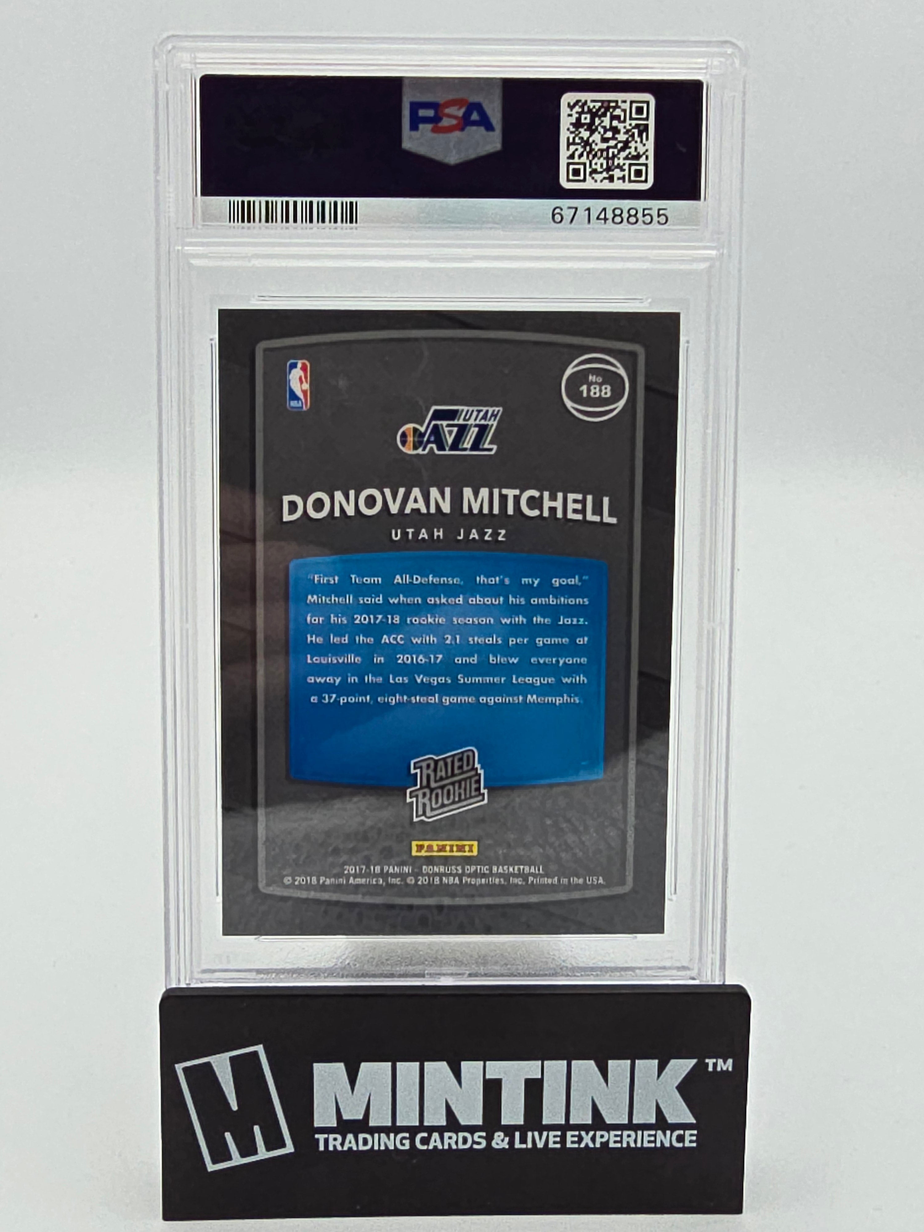 Rookie Donavan hot mitchell Donruss Optic psa 9