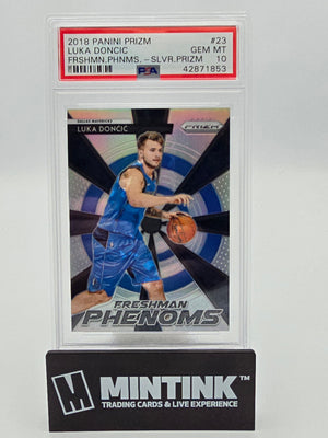 2018 Panini Prizm Freshman Phenoms Luka Doncic RC Silver Prizm PSA 10 