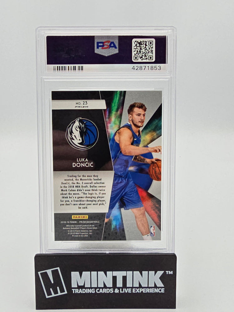 2018 Panini Prizm Freshman Phenoms Luka Doncic RC Silver Prizm PSA 10 