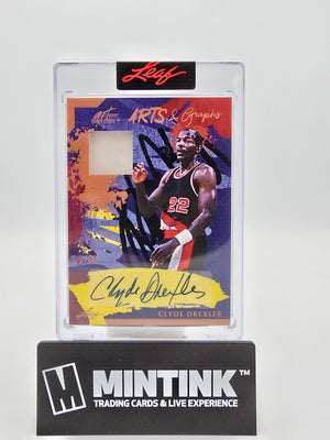 2023 Leaf Art Of Sport  Basketball Clyde Drexler Arts & Graphs Patch autograph 25/25 