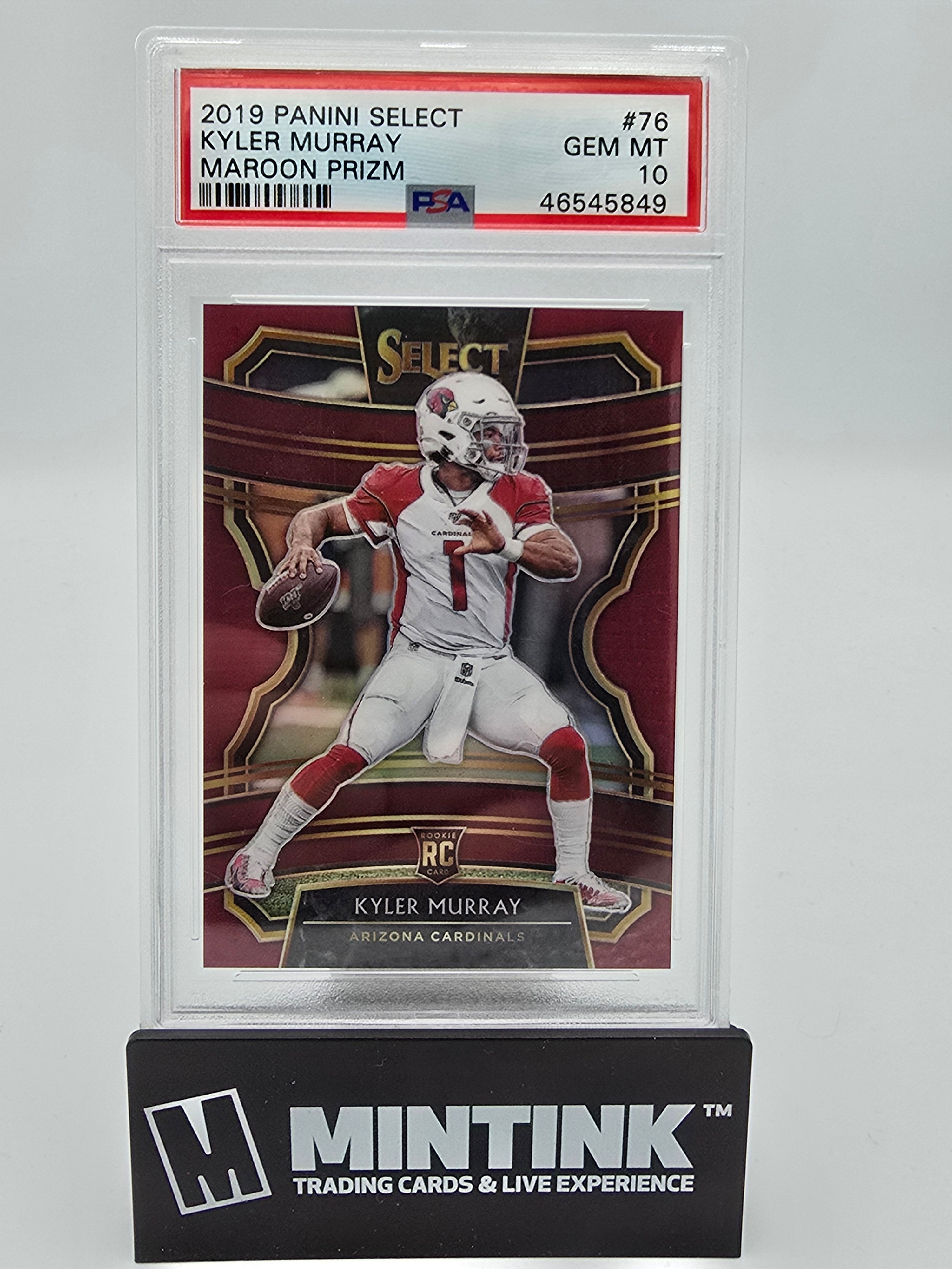 2019 Panini Select Football Kyler Murray RC Rookie Maroon Prizm PSA 10 /149 