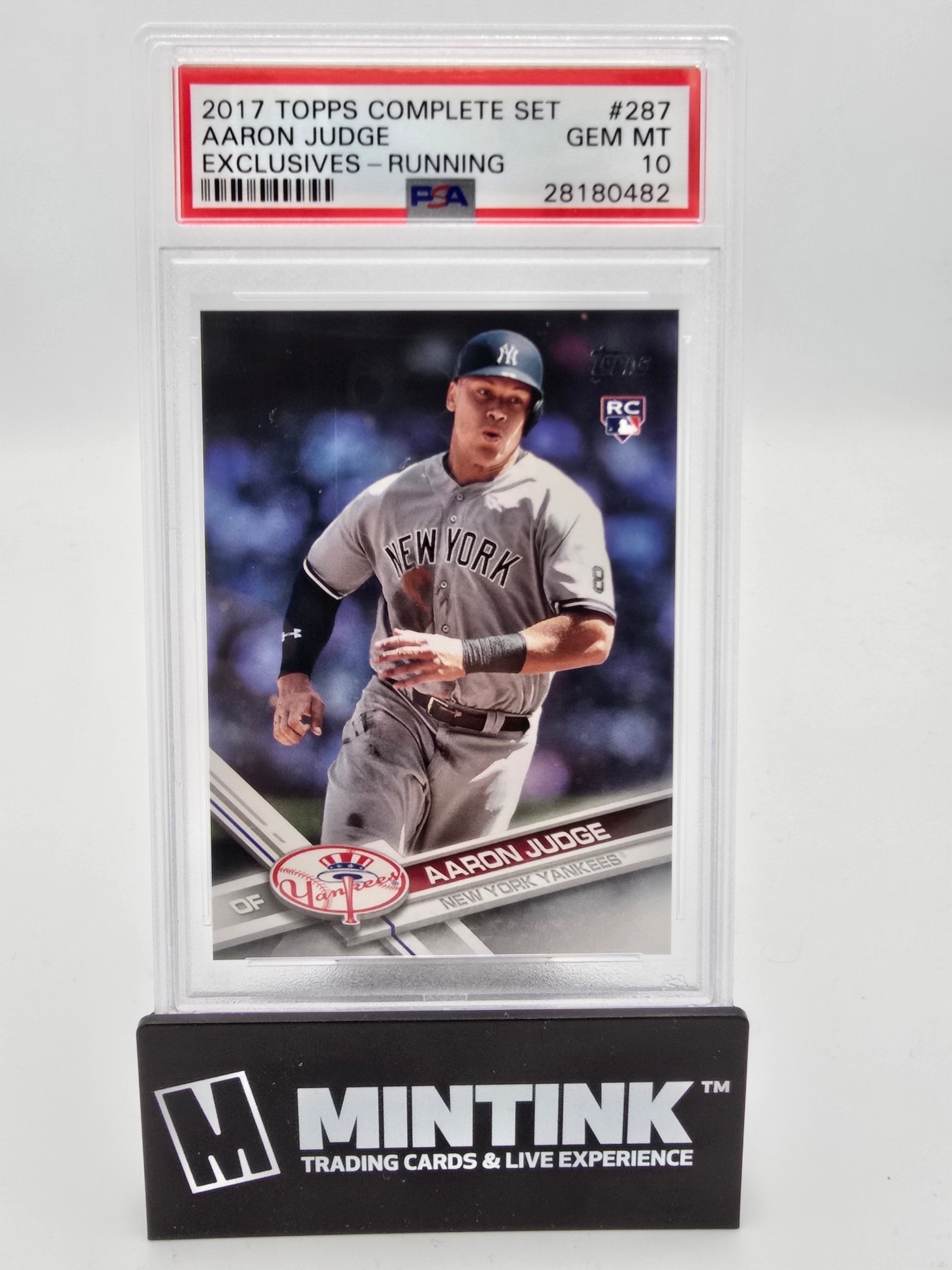 2017 Topps Complete Set Exclusives- Running Aaron Judge RC Rookie PSA 10 