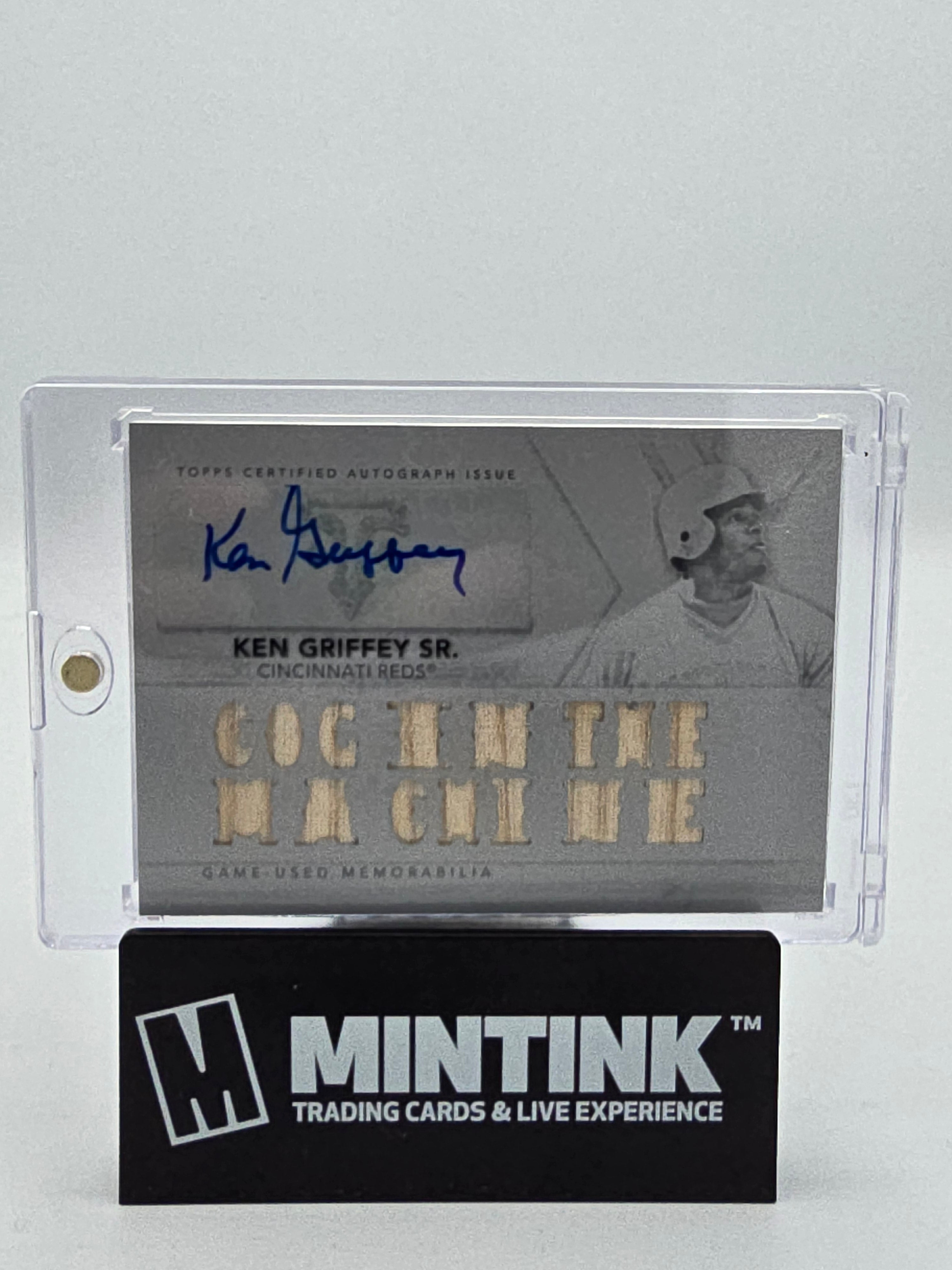 2016 Topps Triple Threads Baseball Ken Griffey Sr. Game Used Memorabilia Autograph White Whale 1/1 