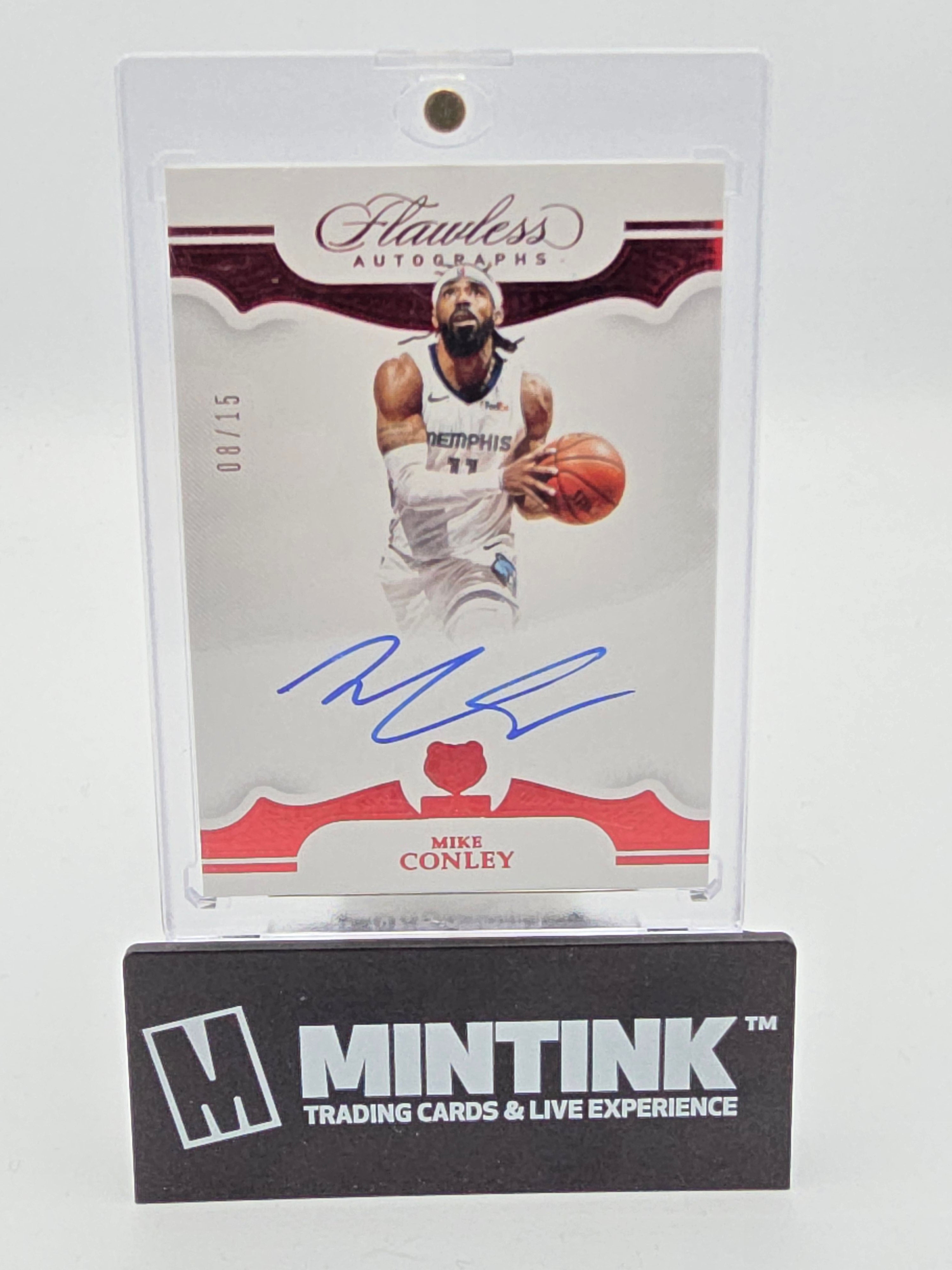 2018-19 Panini Flawless Basketball Mike Conley Autographs- Ruby /15 