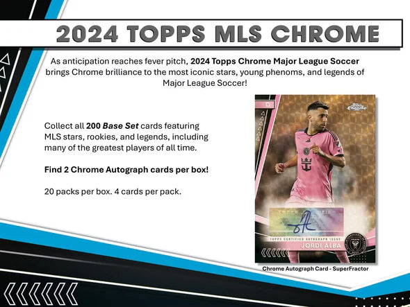 2024 Topps Chrome MLS Soccer Hobby Box 