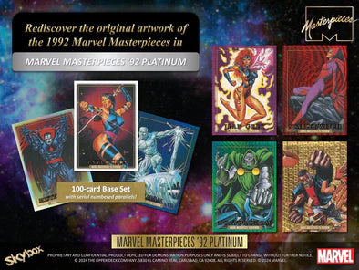 2024 Upper Deck Marvel Masterpieces '92 Platinum Hobby Box 