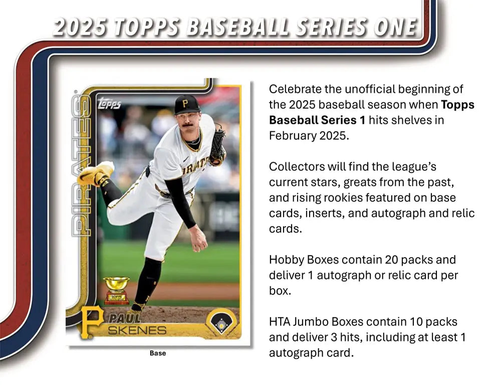 2025 Topps Series 1 Baseball Hobby Box (Pre Order)