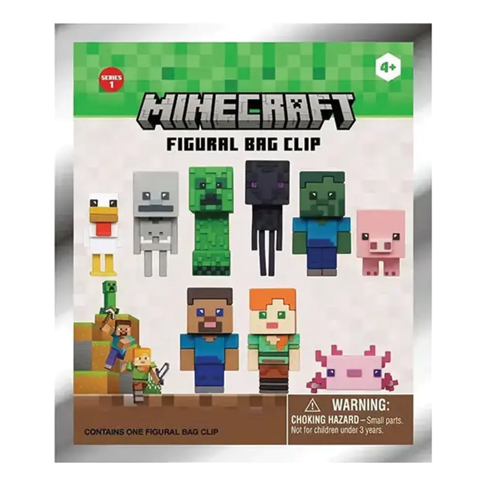 3D Figural Bag Clip Minecraft Series 1 Mystery Pack 