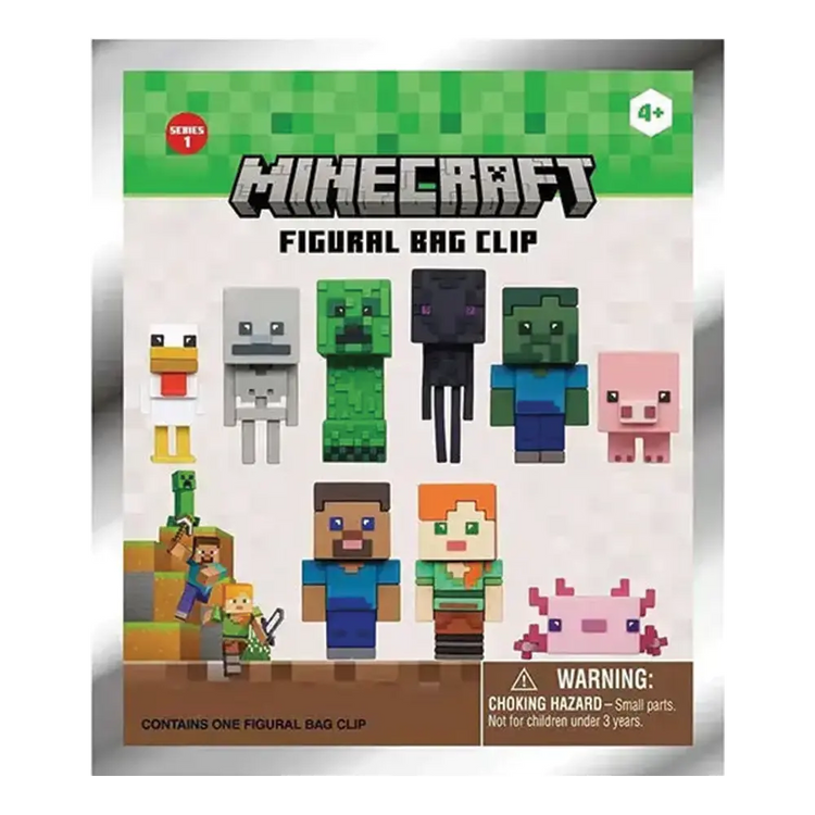 3D Figural Bag Clip Minecraft Series 1 Mystery Pack 