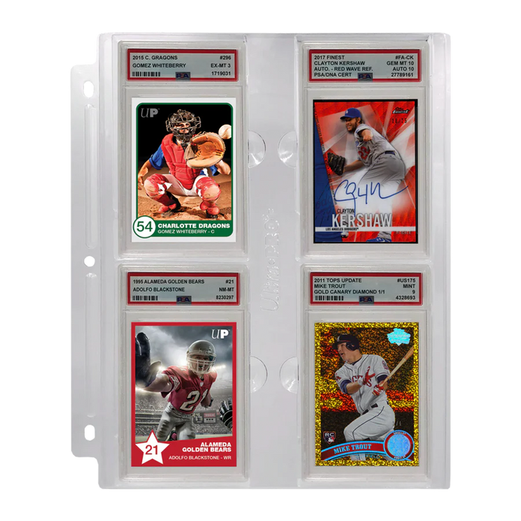 4-Pocket Page (1Ct) For Graded Psa Slabs 1