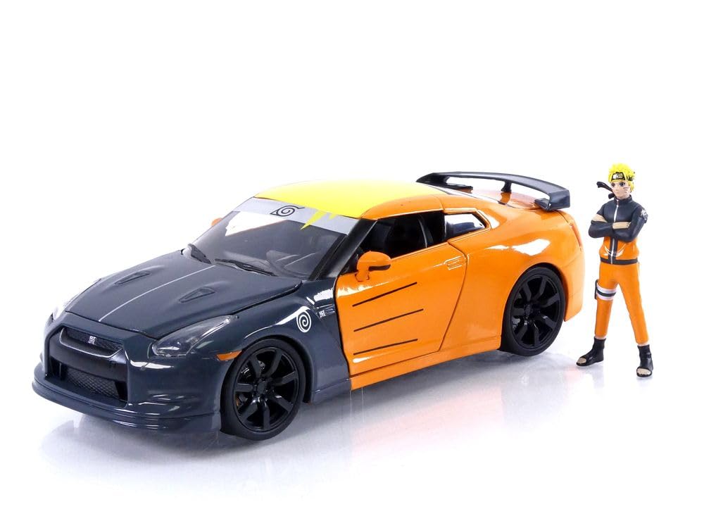 Naruto Nissan Gt-R R35 (2009) 1:24 Naruto Figure Hollywood Rides Diecast Vehicle 1