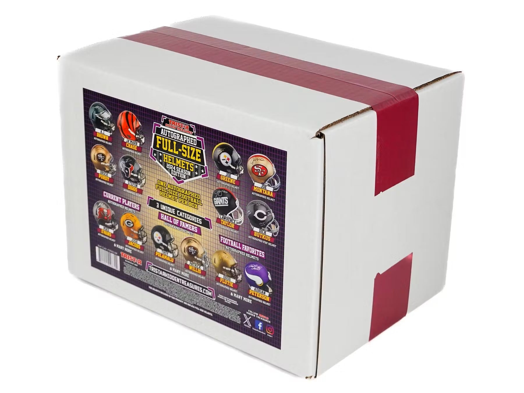 2024 TriStar Hidden Treasures Autographed Full-Size Football Helmet Season Edition Hobby Box 