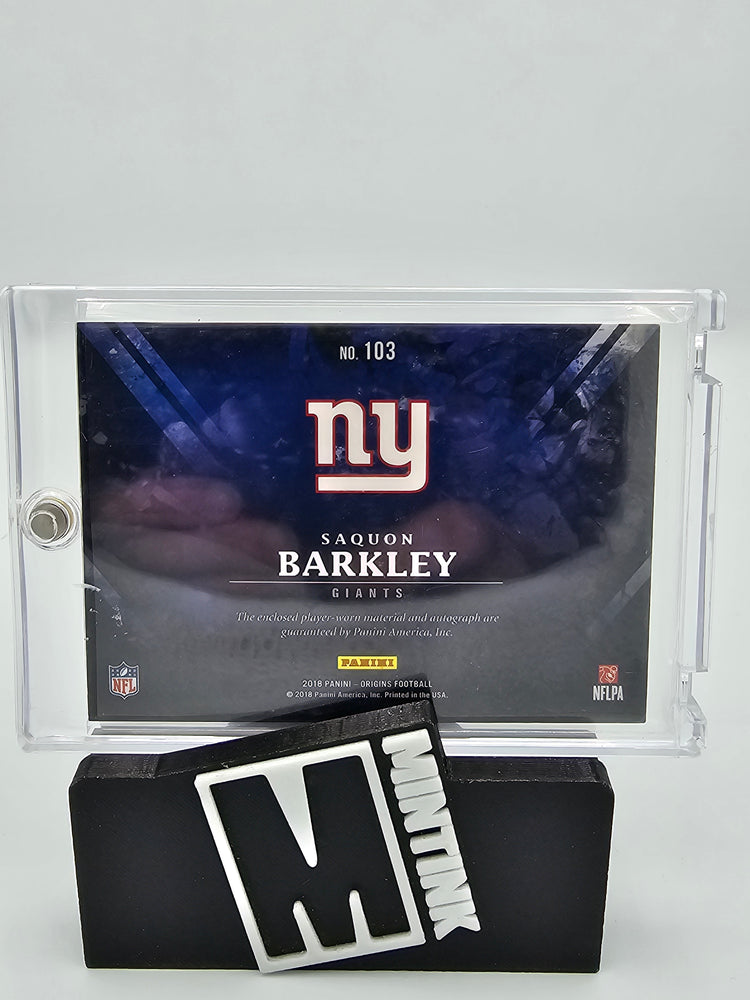 2018 Panini Origins Football Saquon Barkley Rookie Patch Autograph 05/10 #103 