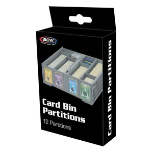 Bcw Collectible Gray Card Bin Partitions Graded 1