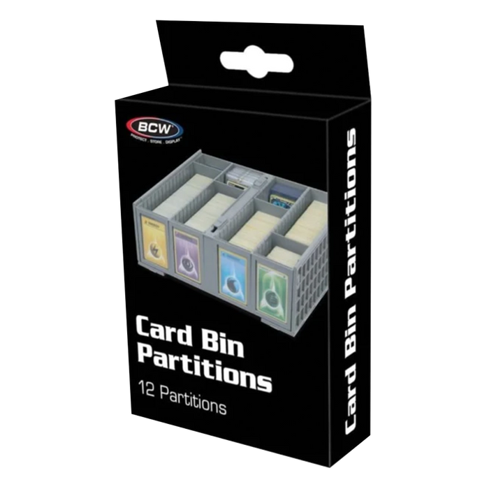 BCW Collectible Gray Card Bin Partitions Graded