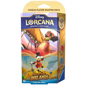 Disney Lorcana Into The Inklands Ruby & Sapphire Starter Deck 1