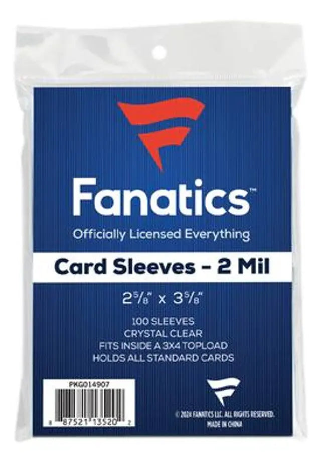 Fanatics Card Sleeves For Regular Cards 