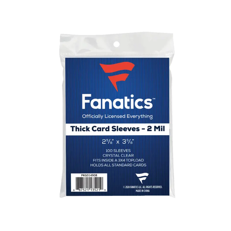 Fanatics Card Sleeves For Thick Cards 